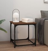 VidaXL Bijzettafel 40x40x40 cm bewerkt hout bruin eikenkleur