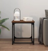 VidaXL Bijzettafel 40x40x40 cm bewerkt hout bruin eikenkleur