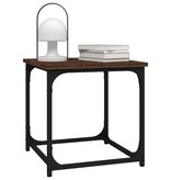 VidaXL Bijzettafel 40x40x40 cm bewerkt hout bruin eikenkleur