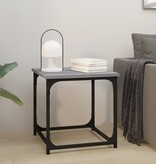 VidaXL Bijzettafel 40x40x40 cm bewerkt hout grijs sonoma eikenkleurig