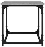 VidaXL Bijzettafel 40x40x40 cm bewerkt hout grijs sonoma eikenkleurig