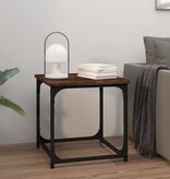 VidaXL Salontafel 40x40x40 cm bewerkt hout gerookt eikenkleurig