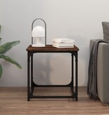 VidaXL Salontafel 40x40x40 cm bewerkt hout gerookt eikenkleurig