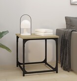 VidaXL Salontafel 40x40x40 cm bewerkt hout sonoma eikenkleurig