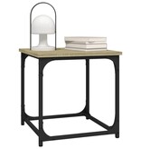 VidaXL Salontafel 40x40x40 cm bewerkt hout sonoma eikenkleurig