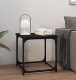 VidaXL Bijzettafel 40x40x40 cm bewerkt hout zwart