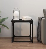 VidaXL Bijzettafel 40x40x40 cm bewerkt hout zwart