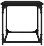 VidaXL Bijzettafel 40x40x40 cm bewerkt hout zwart