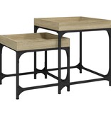 VidaXL Bijzettafels 2 st bewerkt hout sonoma eikenkleurig