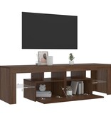VidaXL Tv-meubel LED-verlichting 140x36,5x40 cm bruin eikenkleur