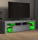 VidaXL Tv-meubel met LED-verlichting 140x36,5x40 cm grijs sonoma eiken