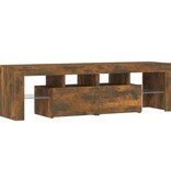 VidaXL Tv-meubel LED-verlichting 140x36,5x40 cm gerookt eikenkleurig