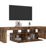 VidaXL Tv-meubel LED-verlichting 140x36,5x40 cm gerookt eikenkleurig