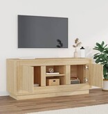 VidaXL Tv-meubel 102x35x45 cm bewerkt hout sonoma eikenkleurig