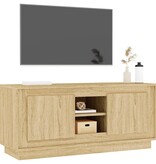 VidaXL Tv-meubel 102x35x45 cm bewerkt hout sonoma eikenkleurig