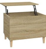 VidaXL Salontafel 60x44,5x45 cm bewerkt hout sonoma eikenkleurig