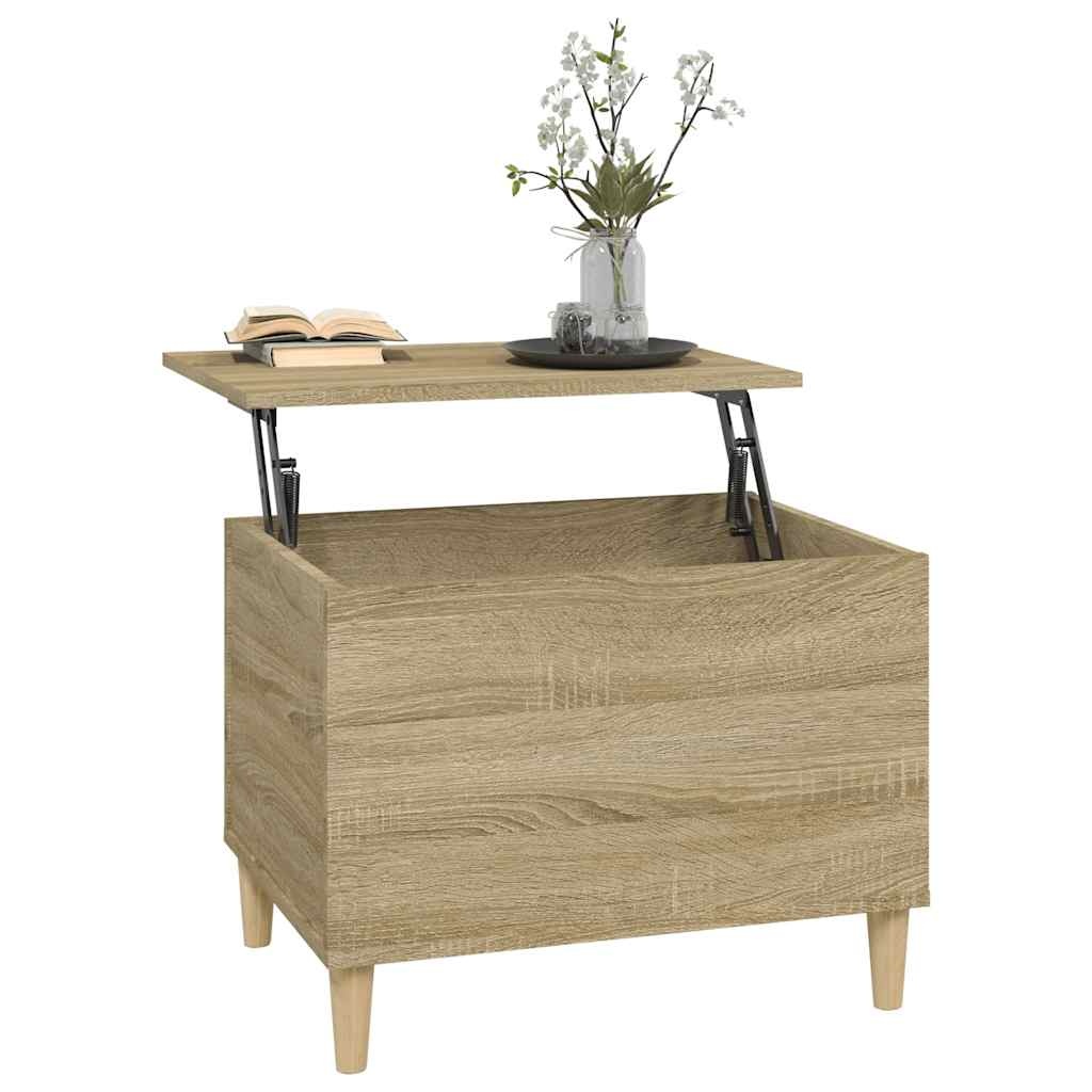 VidaXL Salontafel 60x44,5x45 cm bewerkt hout sonoma eikenkleurig