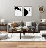 VidaXL Bijzettafels 2 st 40x40x35 cm bewerkt hout gerookt eiken