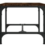 VidaXL Bijzettafel 40x40x35 cm bewerkt hout gerookt eikenkleurig