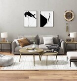 VidaXL Bijzettafels 2 st 40x40x35 cm bewerkt hout sonoma eikenkleurig