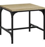 VidaXL Bijzettafels 2 st 40x40x35 cm bewerkt hout sonoma eikenkleurig