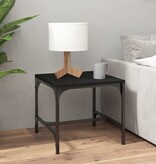 VidaXL Bijzettafels 2 st 40x40x35 cm bewerkt hout zwart