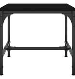 VidaXL Bijzettafels 2 st 40x40x35 cm bewerkt hout zwart