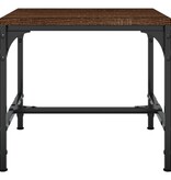 VidaXL Salontafel 50x50x35 cm bewerkt hout bruin eikenkleur