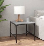 VidaXL Salontafel 50x50x35 cm bewerkt hout grijs