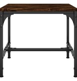 VidaXL Salontafel 50x50x35 cm bewerkt hout gerookt eikenkleurig