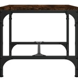 VidaXL Salontafel 50x50x35 cm bewerkt hout gerookt eikenkleurig