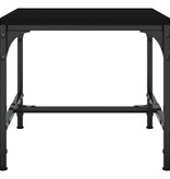VidaXL Salontafel 50x50x35 cm bewerkt hout zwart