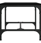 VidaXL Salontafel 50x50x35 cm bewerkt hout zwart