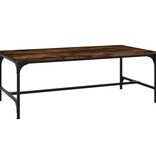VidaXL Salontafel 80x50x35 cm bewerkt hout gerookt eikenkleurig