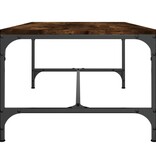 VidaXL Salontafel 80x50x35 cm bewerkt hout gerookt eikenkleurig