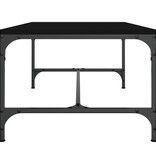 VidaXL Salontafel 80x50x35 cm bewerkt hout zwart