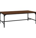 VidaXL Salontafel 100x50x35 cm bewerkt hout bruin eikenkleur