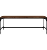 VidaXL Salontafel 100x50x35 cm bewerkt hout bruin eikenkleur