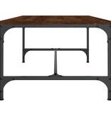 VidaXL Salontafel 100x50x35 cm bewerkt hout bruin eikenkleur