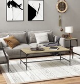 VidaXL Salontafel 100x50x35 cm bewerkt hout sonoma eikenkleurig