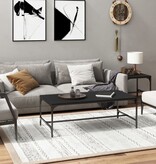 VidaXL Salontafel 100x50x35 cm bewerkt hout zwart