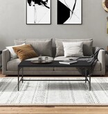 VidaXL Salontafel 100x50x35 cm bewerkt hout zwart