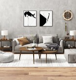 VidaXL Bijzettafels 2 st 40x40x40 cm bewerkt hout bruineiken