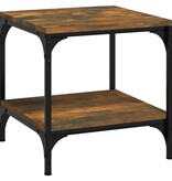VidaXL Bijzettafels 2 st 40x40x40 cm bewerkt hout gerookt eiken
