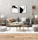 VidaXL Bijzettafels 2 st 40x40x40 cm bewerkt hout sonoma eikenkleurig