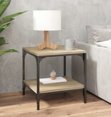VidaXL Bijzettafels 2 st 40x40x40 cm bewerkt hout sonoma eikenkleurig