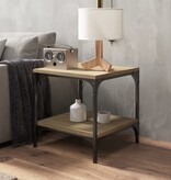 VidaXL Bijzettafels 2 st 40x40x40 cm bewerkt hout sonoma eikenkleurig