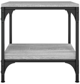 VidaXL Salontafel 50x50x40 cm bewerkt hout grijs sonoma eiken