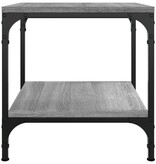 VidaXL Salontafel 50x50x40 cm bewerkt hout grijs sonoma eiken