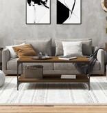 VidaXL Salontafel 80x50x40 cm bewerkt hout bruin eikenkleur